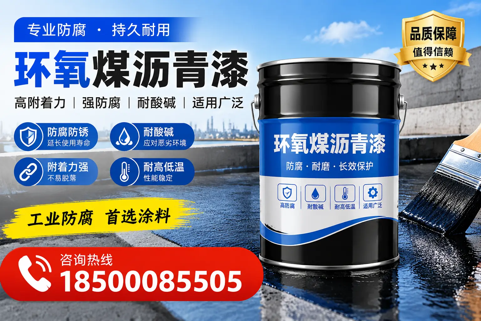 环氧煤沥青漆在不同气候条件下的应用效果，阿拉善案例分析